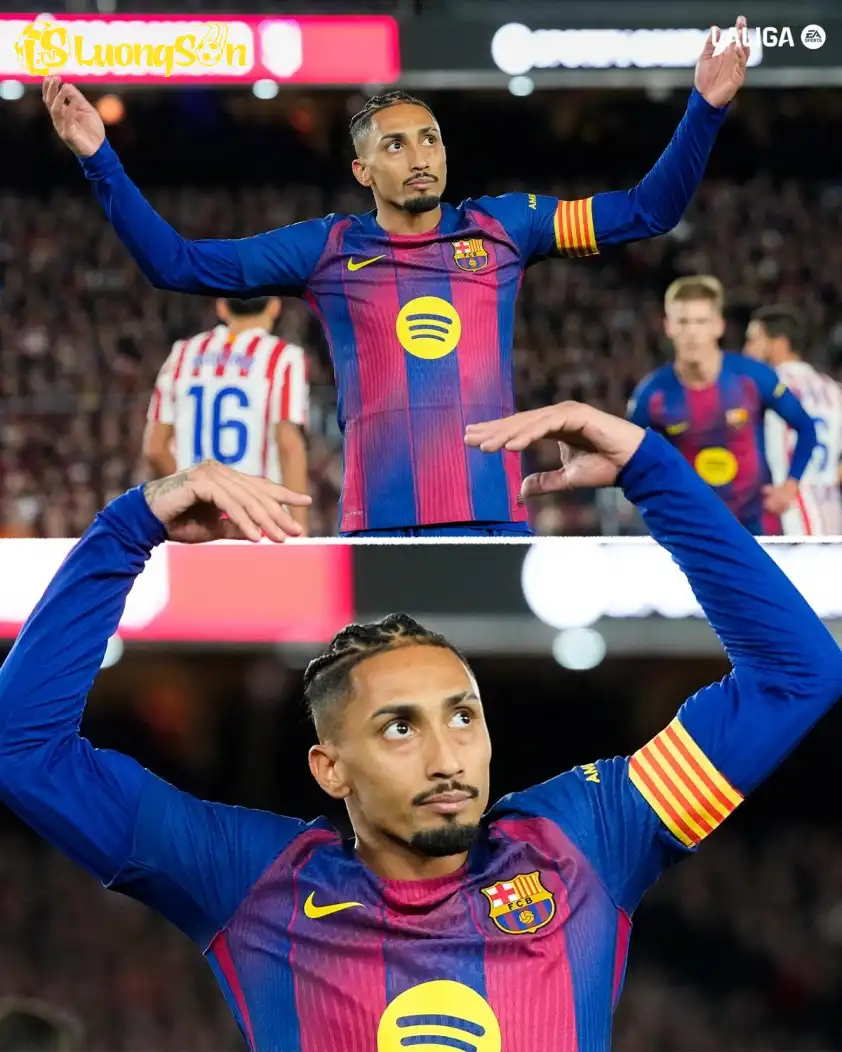 Hansi Flick phấn khích với màn trở lại ấn tượng của Raphinha (Ảnh: LALIGA English). Hansi Flick phấn khích với màn trở lại ấn tượng của Raphinha