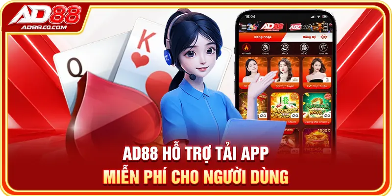 Tải App AD88: Hướng Dẫn Android, iOS & Cách Cài Đặt 3 Màn hình hướng dẫn tải ứng dụng AD88