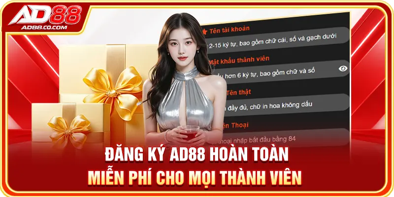 Kiểm tra thông tin sau khi đăng ký AD88