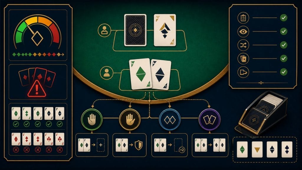 Blackjack Là Gì? Luật Chơi, Cách Tính Điểm Và Các Lựa Chọn 1 blackjack là gì: Minh họa luật Blackjack, cách tính điểm và các lựa chọn cơ bản