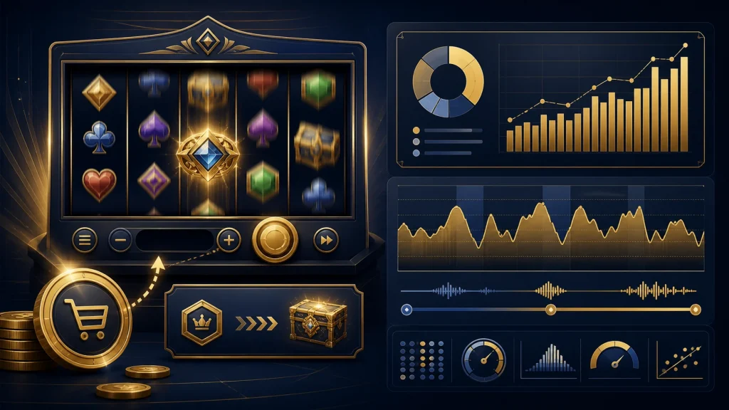 Bonus Buy Là Gì? Phân Tích Chi Phí Mua Tính Năng Trong Slot 1 Minh họa chi phí Bonus Buy, RTP và biến động trong slot