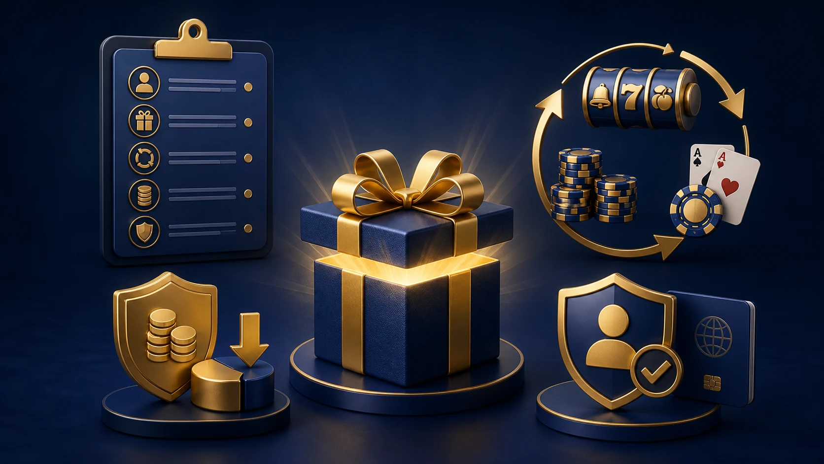 Minh họa điều kiện bonus casino không cần nạp