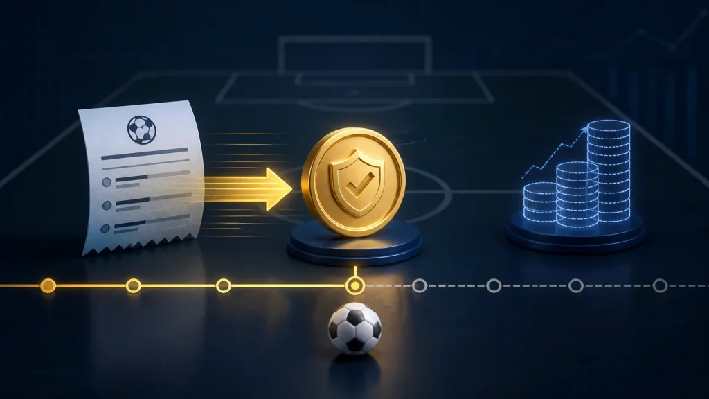 cash out là gì: Minh họa cash out đóng vé trước khi trận đấu kết thúc