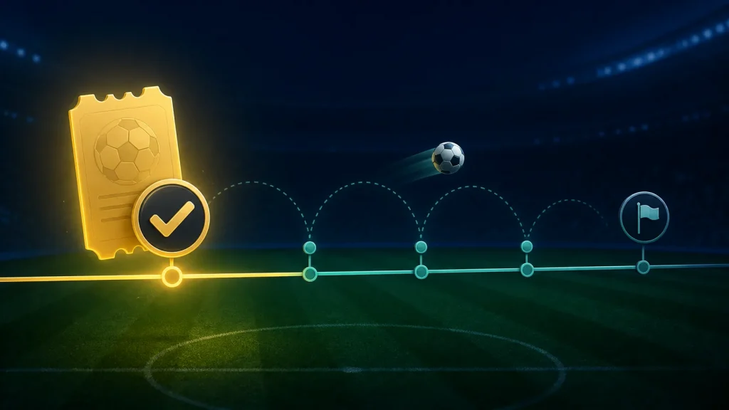 Early Payout Là Gì? Vì Sao Vé Có Thể Được Trả Thắng Sớm? 1 early payout là gì: Minh họa early payout trả thắng trước khi sự kiện kết thúc