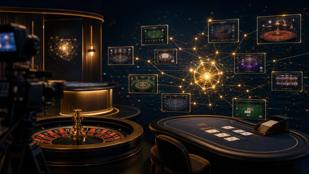 Imagine Live và Relax Gaming: Mạng live casino có gì mới? 1 Minh họa mạng phân phối nội dung live casino Imagine Live và Relax Gaming