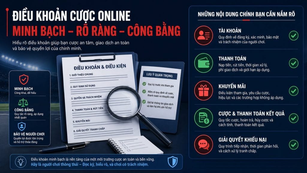 Minh Bạch Điều Khoản Nhà Cái: Checklist Kiểm Tra 1 minh bạch điều khoản nhà cái: Checklist kiểm tra tính minh bạch của điều khoản nhà cái