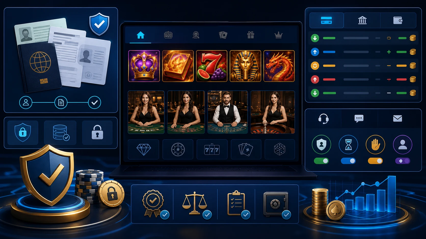 Đánh Giá NetBet Casino: Pháp Nhân, Sản Phẩm Và Thanh Toán 2 Minh họa khung đánh giá NetBet Casino