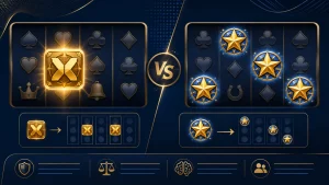 Wild và Scatter là gì: Minh họa phân biệt biểu tượng Wild và Scatter trong game slot
