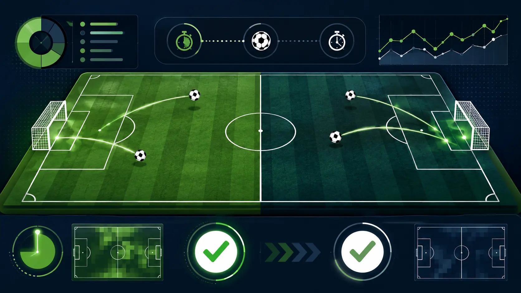 Kèo đội thắng cả hai hiệp là gì? Cách đọc và phân biệt Win to Nil 2 Minh họa kèo đội thắng cả hai hiệp